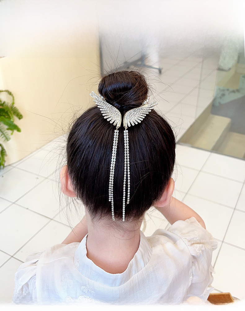 Super fairy Camellia tassel hairpin female high-grade sense back Head Ball head updo artifact temperament hair clip headdress summer_voghion.com
