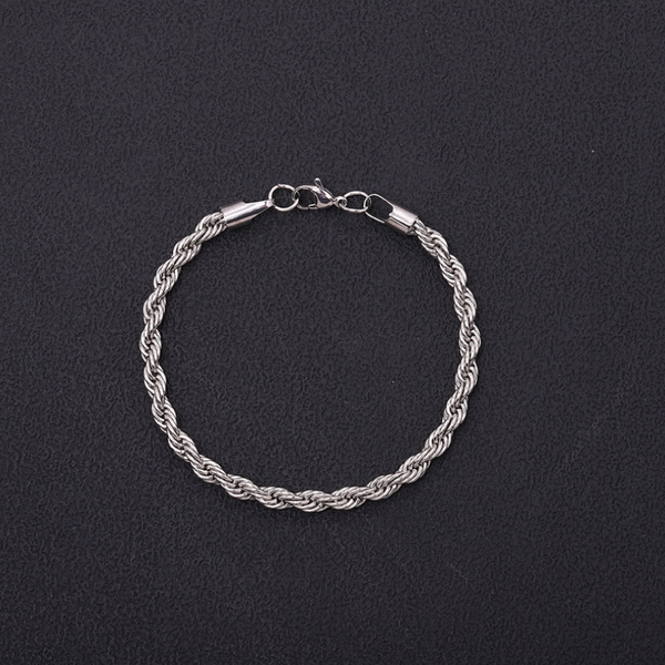 bracelet stainless steel with pigtail
