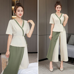 Beauty salon beautician health center clothing temperament foot bath technician work clothes high-end hotel Thai massage work clothes