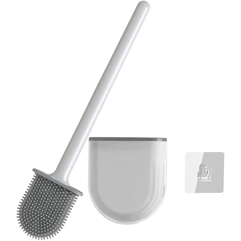 Venta caliente transfronteriza Cepillo de baño desmontable Cepillo de baño con base Pared TPR cepillo de limpieza Temu generación pelo