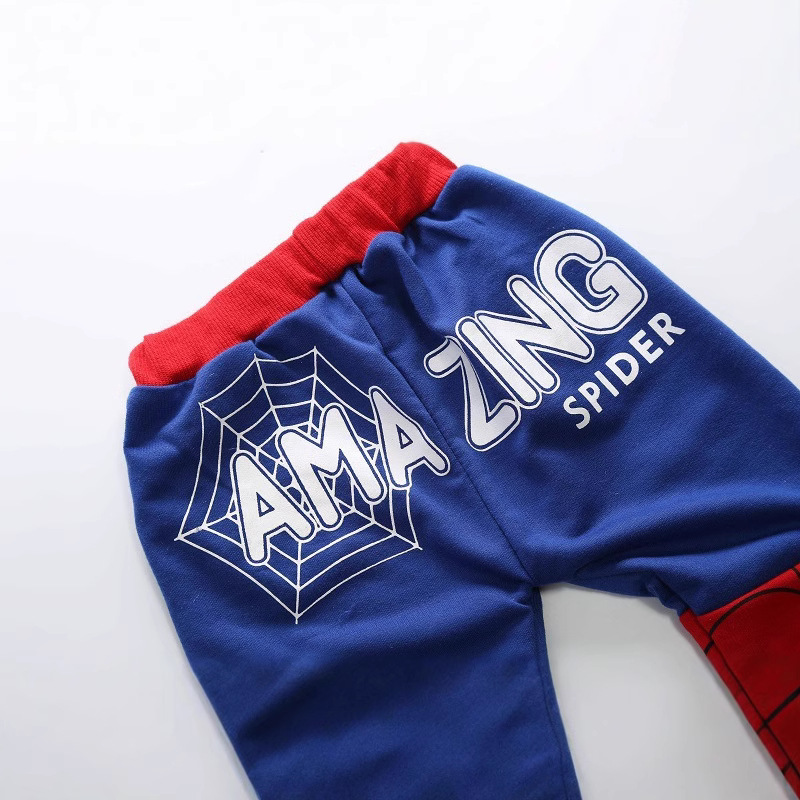 Ropa para niños 2023 primavera nuevos niños Spider-Man conjunto de tres piezas traje casual para niños de comercio exterior