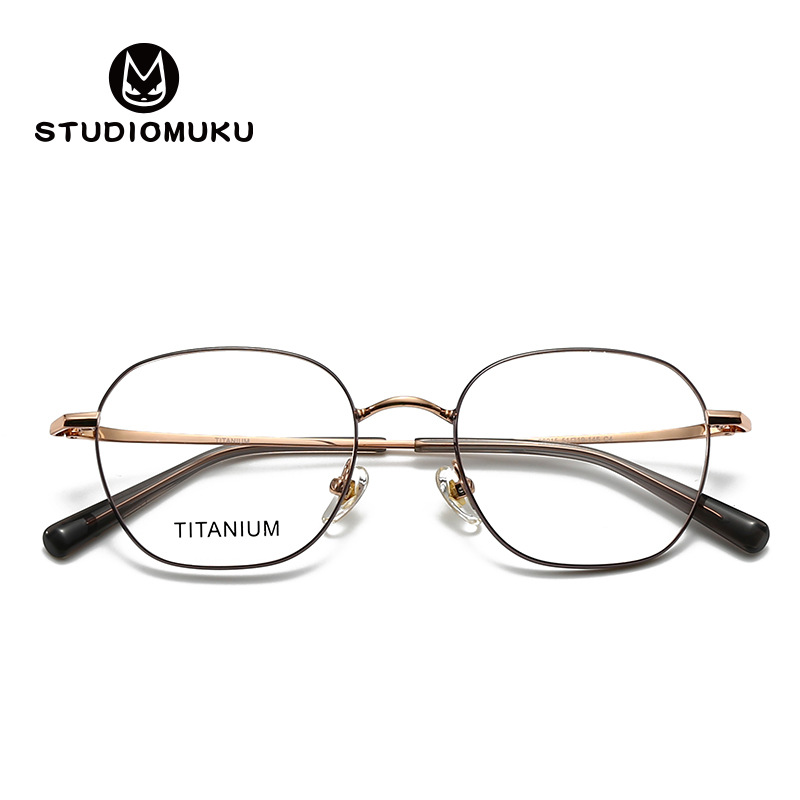 Gafas de madera STUDIOMUKU, ambiente exquisito, monturas de gafas ovaladas, que se sienten buenas para hacer una fortuna