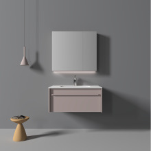 帝可浴室柜组合一体盆奶油洗漱台岩板洗手台简约卫生间新款2025
