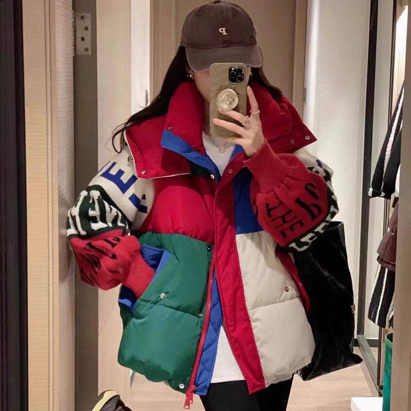 Knitted winter design down jacket