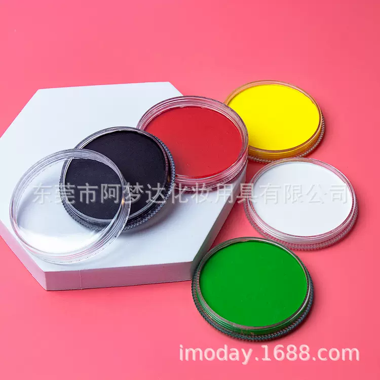 单色水性彩绘眼线膏 荧光哑光防水万圣节圣诞节颜料彩妆中性logo