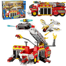 儿童消防合金车多功能竞速救援车飞机过家家玩具带声光可喷水男童