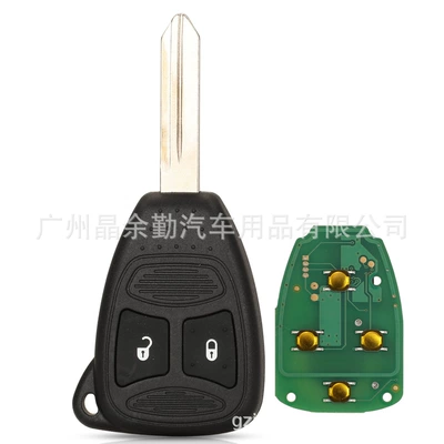 KOBDT04A suitable for Jeep/Dodge/Chrysler straight plate remote control key 315/433mhz ID46 (Car Keys) - 315mhz-2-keys