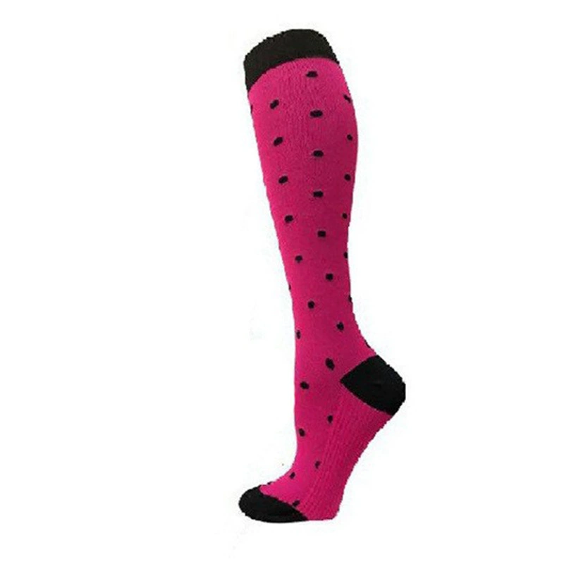Compression Running Socks, Unisex Jacquard Knee-High Socks, Multiple Patterns, S/M & L/XL