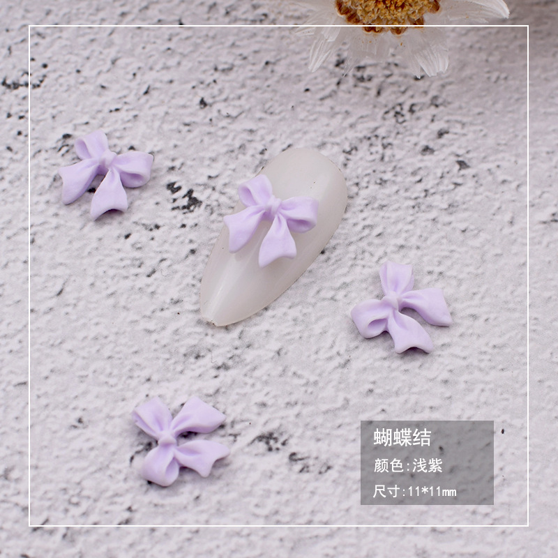 Manicura Internet celebridad arco ins joyería de uñas japonés blanco y negro cinta desnuda arco tridimensional simple parche