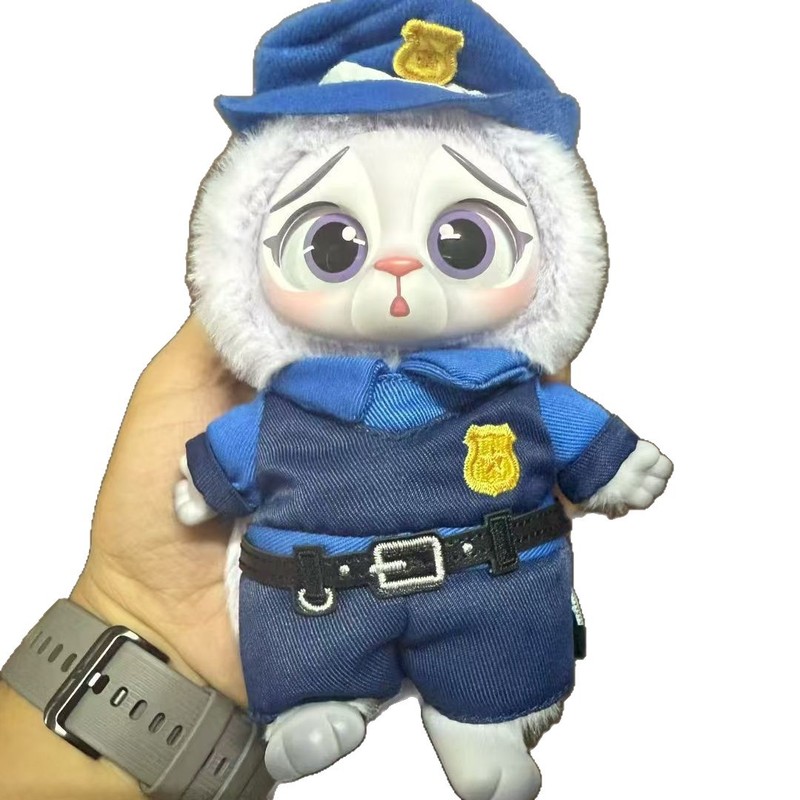 跨境新款疯狂动物城全系列朱迪搪胶毛绒公仔潮玩盲盒玩具礼物摆件|undefined