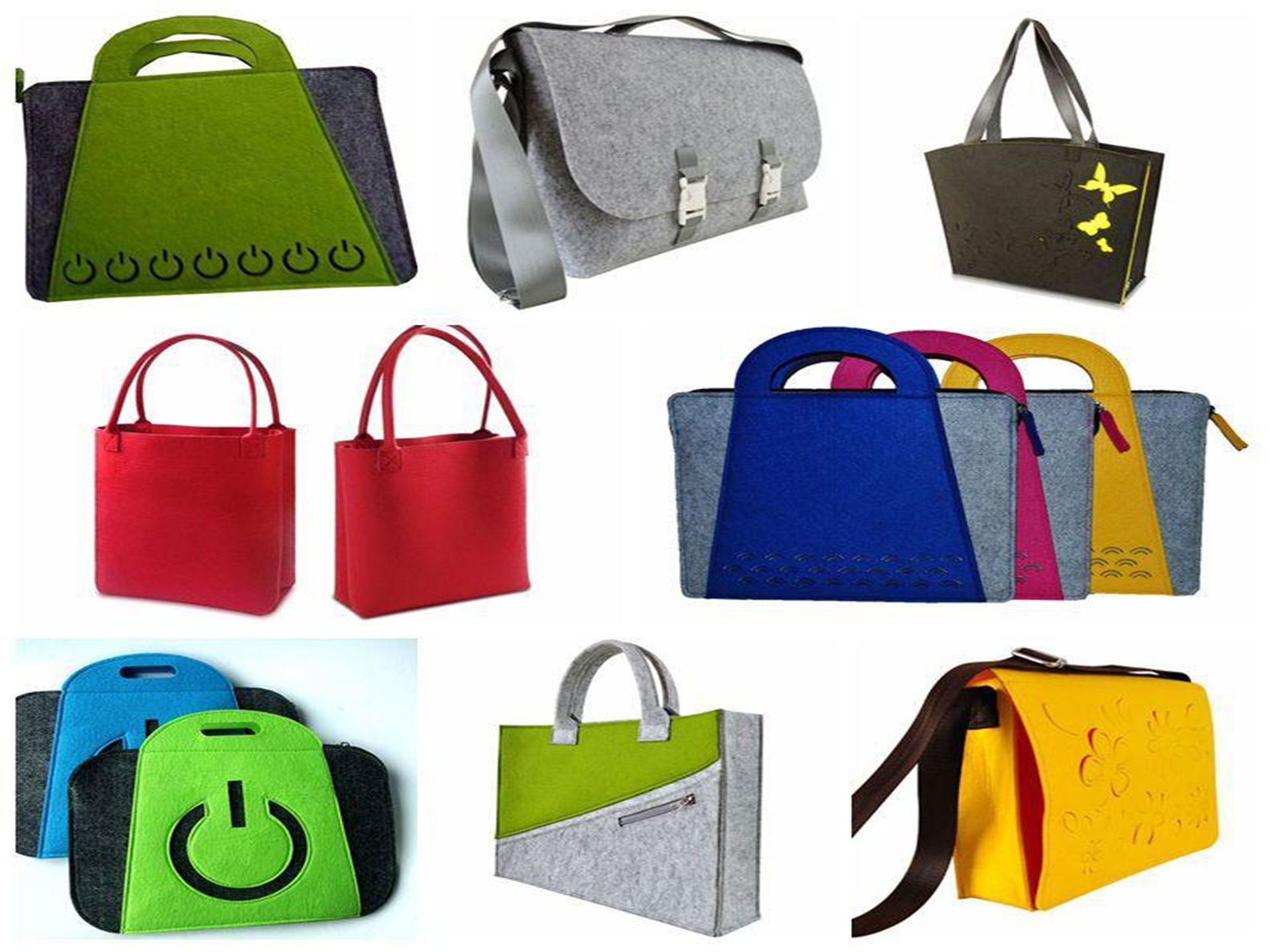 供应各类毛毡包，手提包，收纳包，礼品包，跨境毛毡制品，可现做