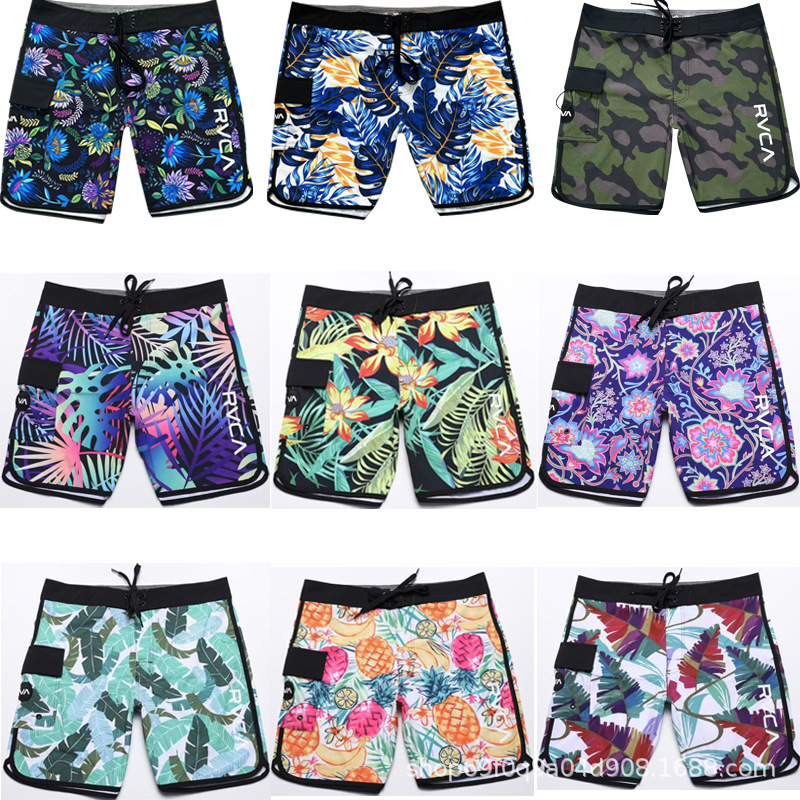 RVCA cross-border foreign trade hot beach surfing pants men's swimming trunks summer beach pants casual five-point fitness shorts
