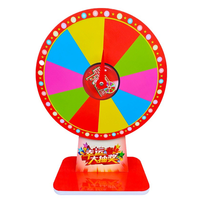 Вращающийся поворотный стол для лотереи, игровой реквизит, победный реквизит, ежегодная встреча, забавная творческая счастливая маленькая настольная Целевая пластина.