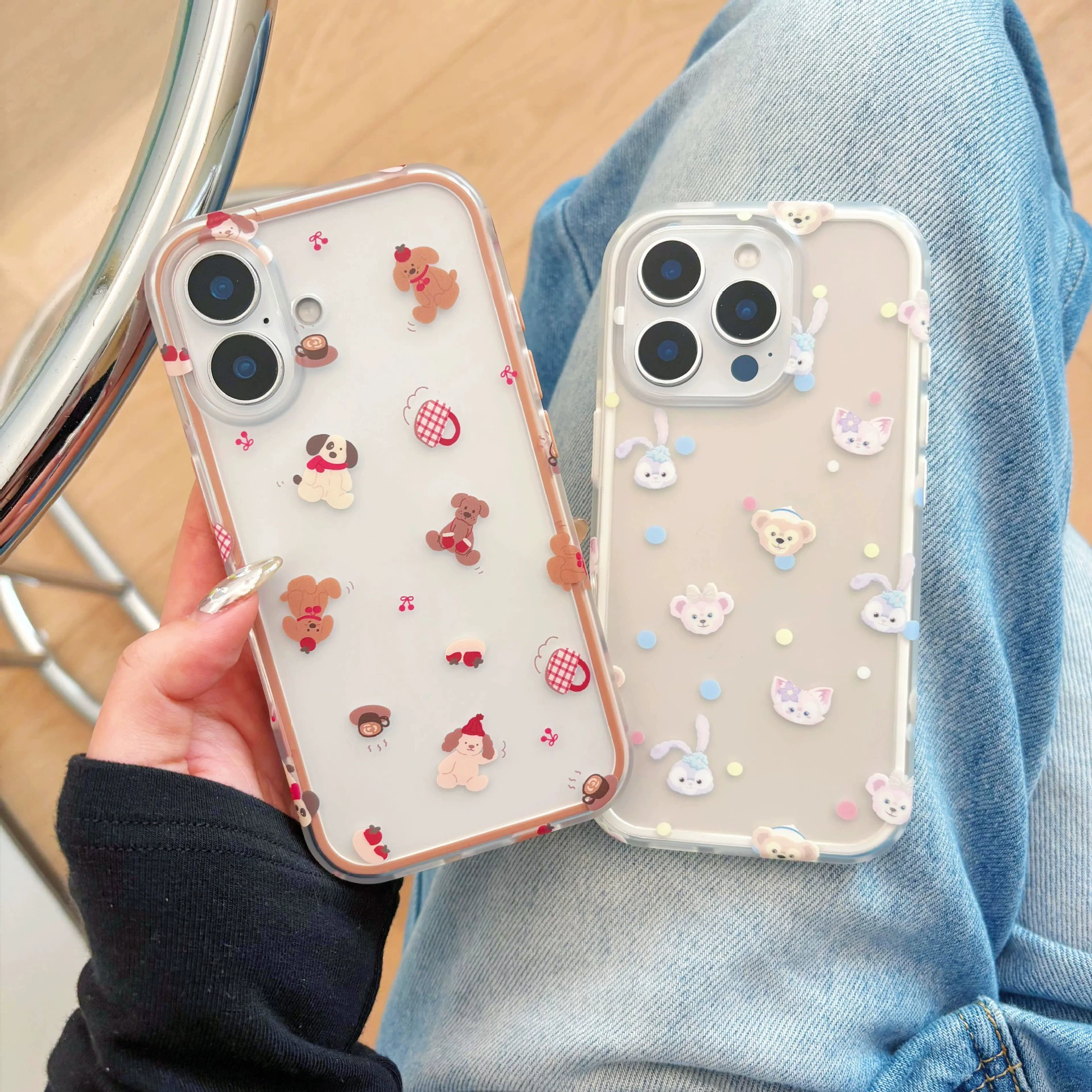 [Картонный совместимый чехол для телефона, кролик, 16прест, iphone, 14прест, с маленькими медведями]