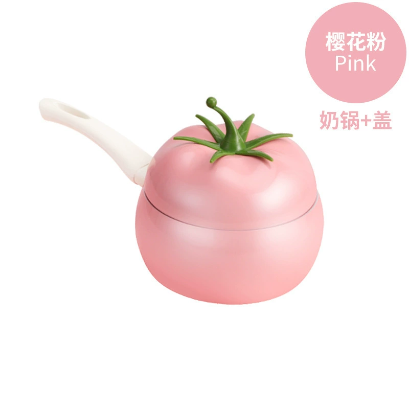 Creative Western Tomato Milk Pot не липкий корейский мгновенный лапшичный варочный котёл индукционная плита универсальный алюминиевый восстановительный маленький молочный котёл