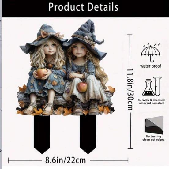 Новая стильная кукла-гном с белой бородой в шляпе для внешней торговли, маленькая девочка, 2D плоская акриловая садовая растение в горшке