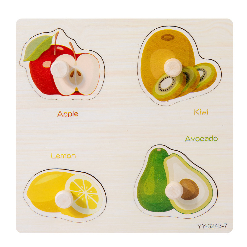 Bebé rompecabezas juego panel Montessori educación temprana mano tablero rompecabezas animal tráfico construcción bloques Niño 1-2 años viejo juguete