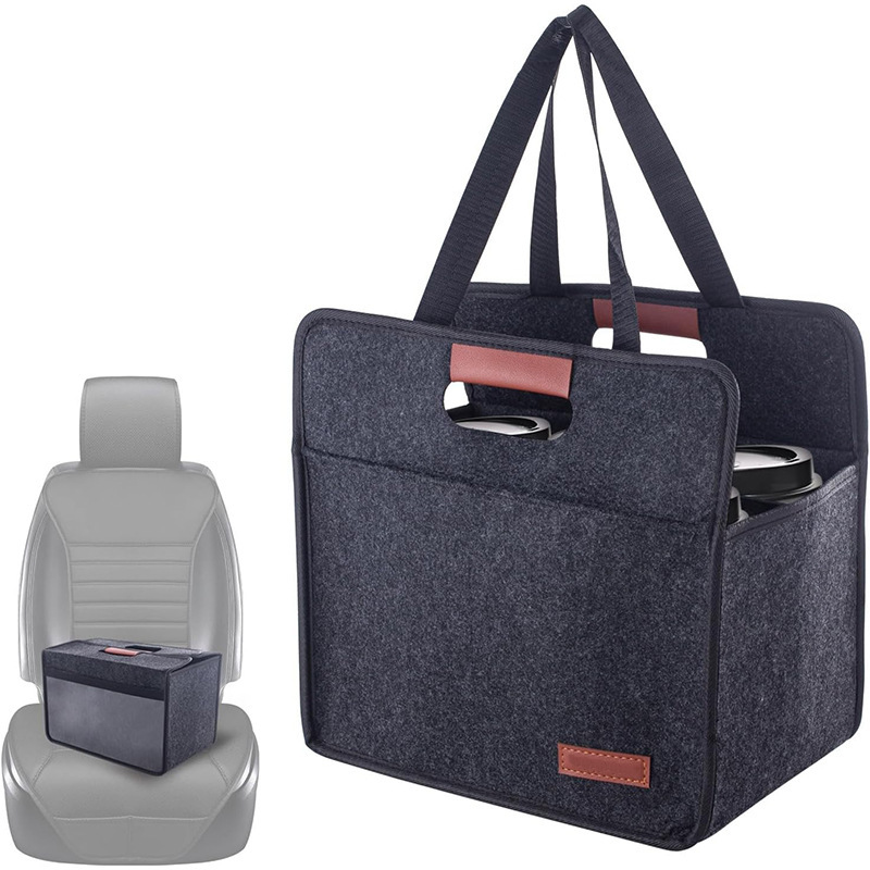 亚马逊便携式旅行收纳袋保温咖啡杯储物袋折叠式饮料手提袋定 制