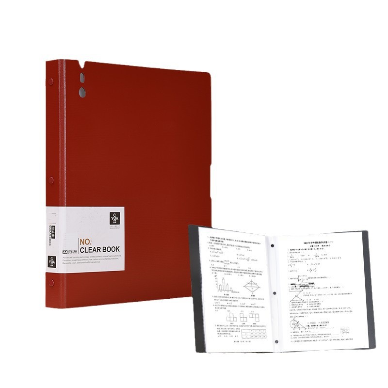 Retro casco duro a4 libro de datos carpeta de inserción transparente carpeta de archivos de oficina carpeta de partituras de música bolsa de almacenamiento de datos