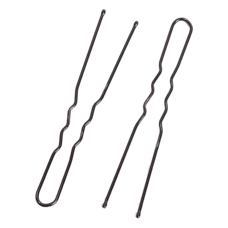 Horquilla en forma de U negra para peinados recogidos, accesorio profesional coreano para el cabello, pinza para el cabello, peine, adorno lateral para el cabello, accesorio pequeño.