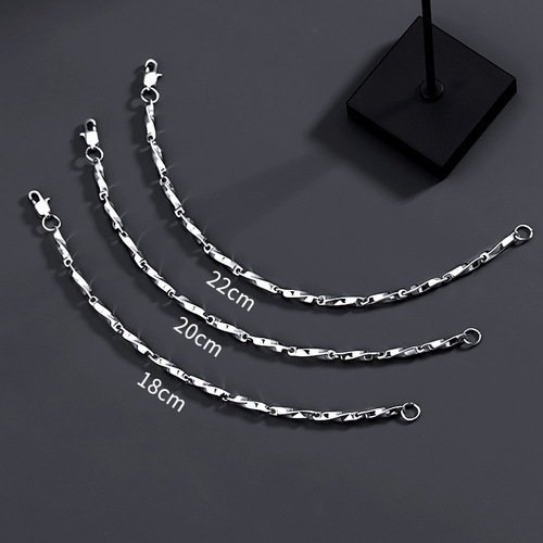 Mobius titanium steel bracelet men's diamond-shaped non-fading new niche high-end simple and versatile women's accessories jewelry