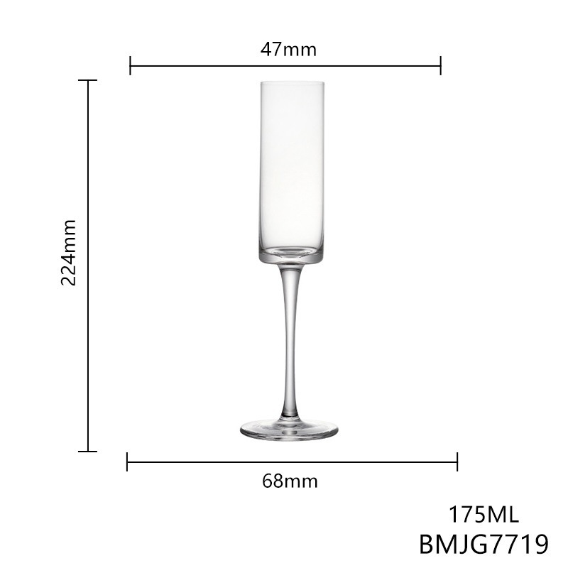 175ML 콜드 컷 스트레이트 샴페인 글라스 BMJG7719