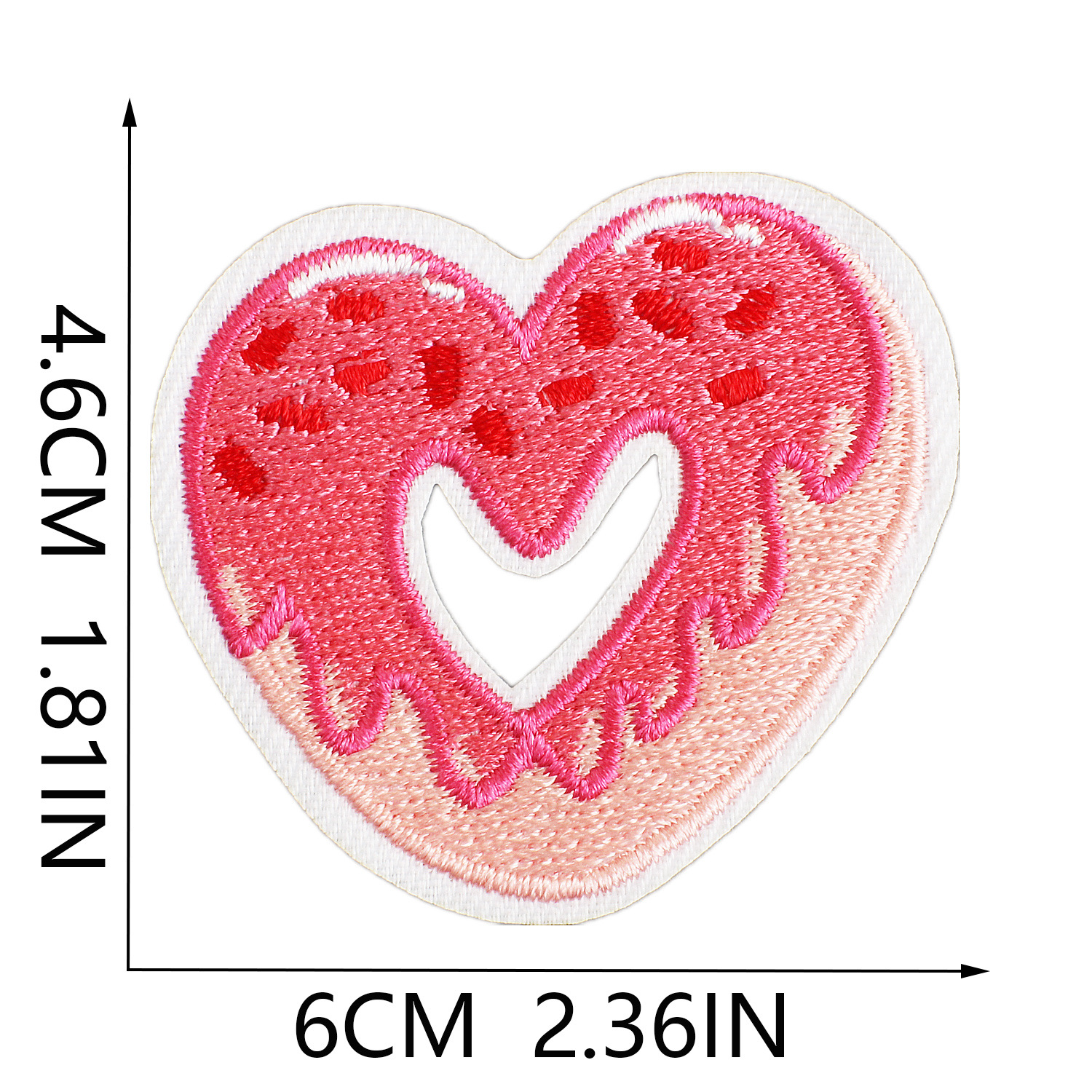 3g Weight Clothing Sticker Patches Classification 1 Piece Quantity Dacron thread Material Valentine'S Day Festival Heart Shape Pattern Casual, Elegant, Lady Style Embroidery Craft 1 Piece Casual Elegant Lady Heart Shape Dacron Thread Clothing Sticker Patches 14