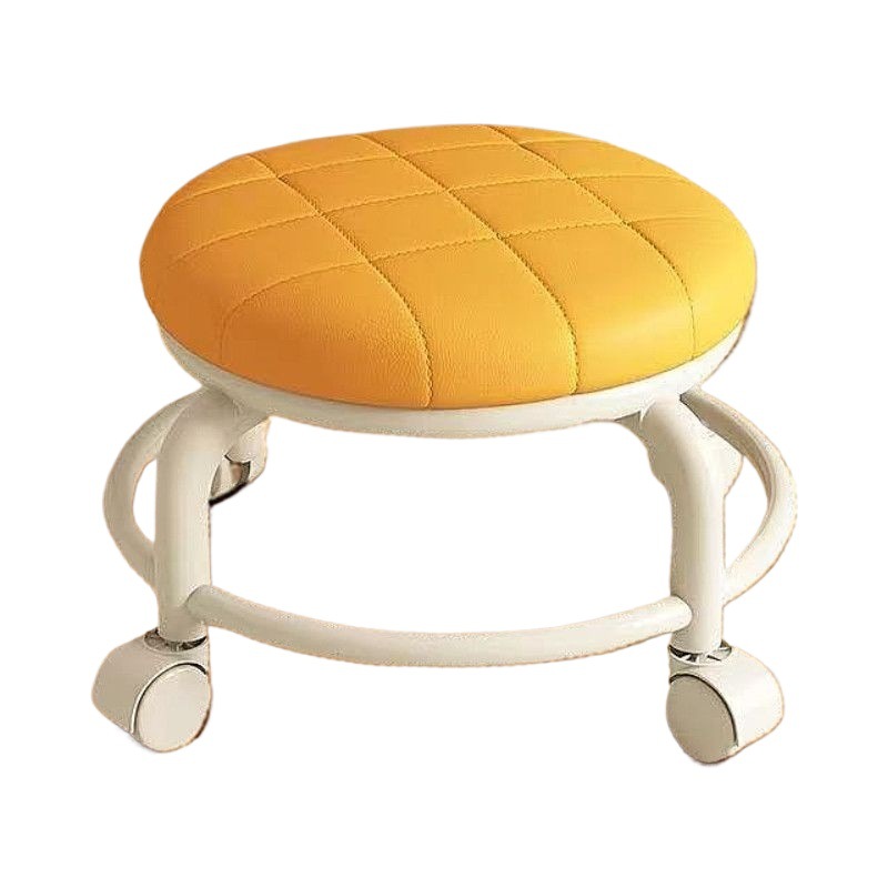 Polia taburete bajo rueda universal doméstica taburete pequeño silencioso con ruedas taburete taburete taburete taburete de sala de estar taburete de niños taburete redondo