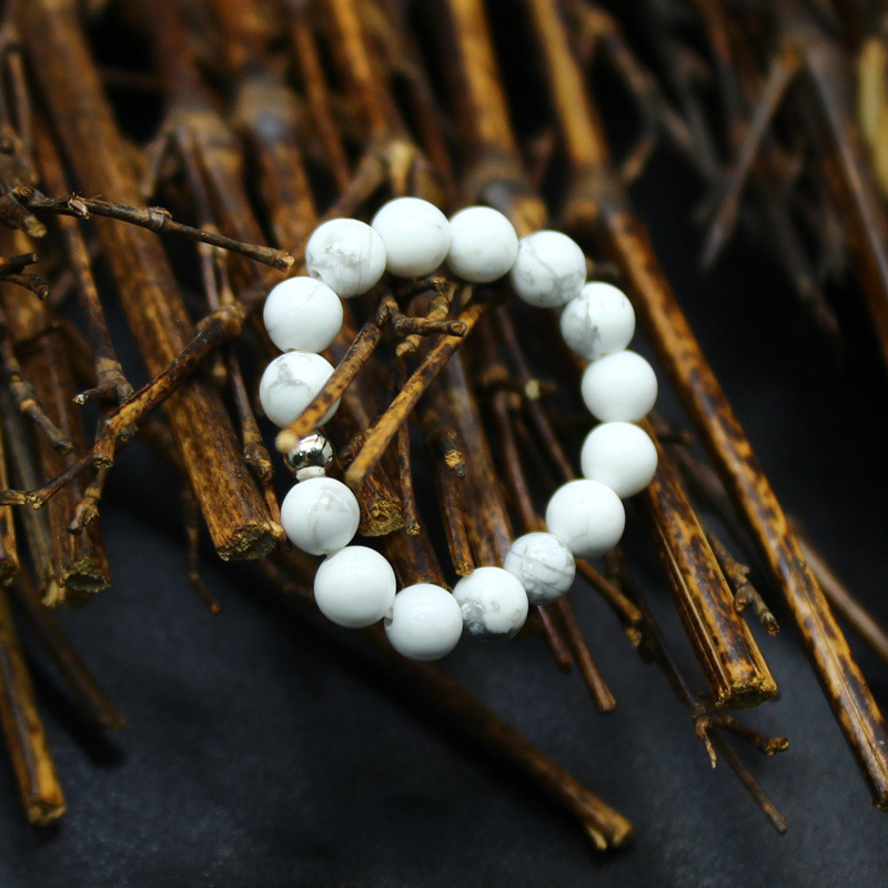 Color Block, Stone Pattern Simple Style Color Block Stone Beaded Natural Stone Agate Natural Stone Rings In Bulk