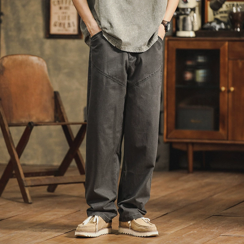 Горные ретро комбинезоны мужские осенние новые функциональные Зонты прямые свободные американские широкие штанины повседневные брюки модный бренд