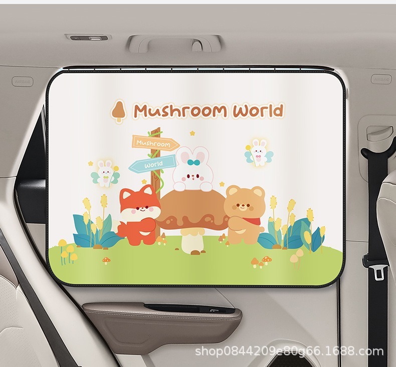 Car Curtain Track-Type Window Sunshade Curtain, Baby Car Privacy Curtain, Infant Heat-Insulating Sliding Track Sunshade Curtain, Dirt-Resistant