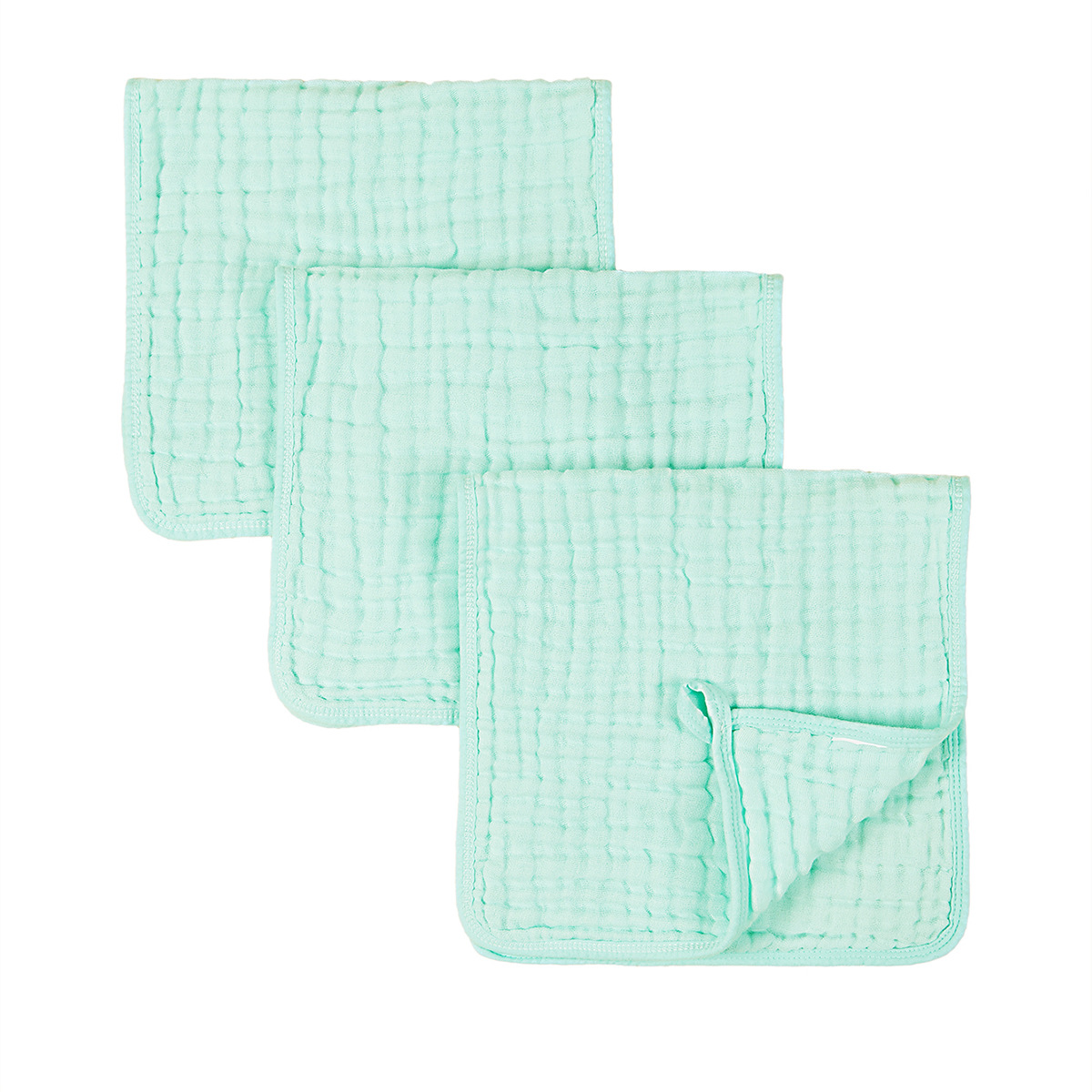 Paño de muselina de algodón puro de seis capas de Amazon INS, toalla para eructos de bebé, toalla para vómitos infantiles, absorbente de humedad.