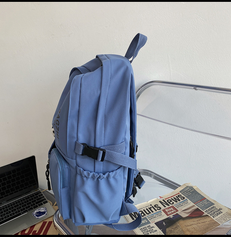 Korean Version Of Large Capacity Wild Backpack College Students Fashion Trend Couple Backpack display picture 22