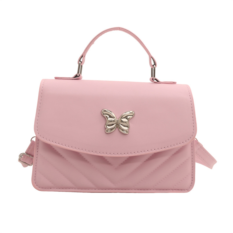 Bolso de moda simple, nuevo bolso de mujer coreano, bolso de hombro de color sólido, nicho universal, bolso de mano, bolso cuadrado para mujeres transfronterizas