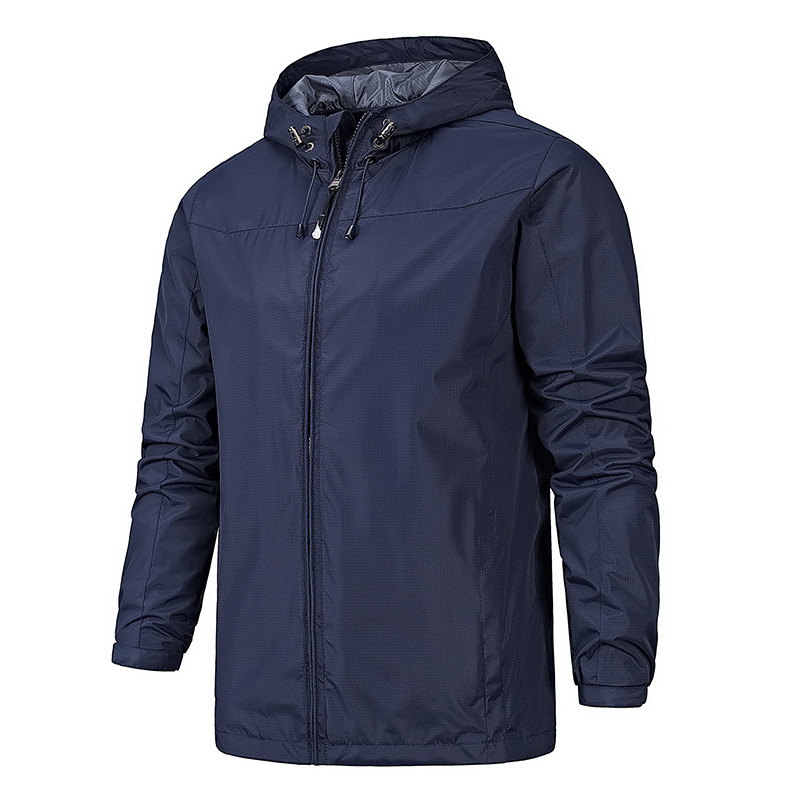Spring, Autumn, and Winter Charge Thin Hooded Windbreaker Windproond Waterproof Outdoor Men's Tactical Soft Shell Coat_voghion.com