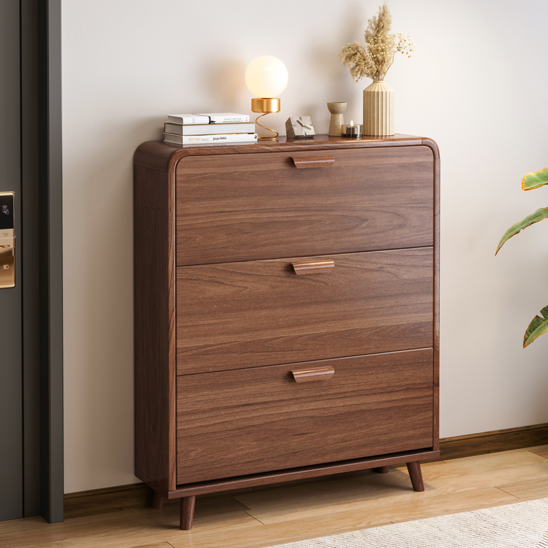 G3YN翻斗鞋櫃家用門口入戶玄關櫃實木收納省空間小戶型簡易鞋