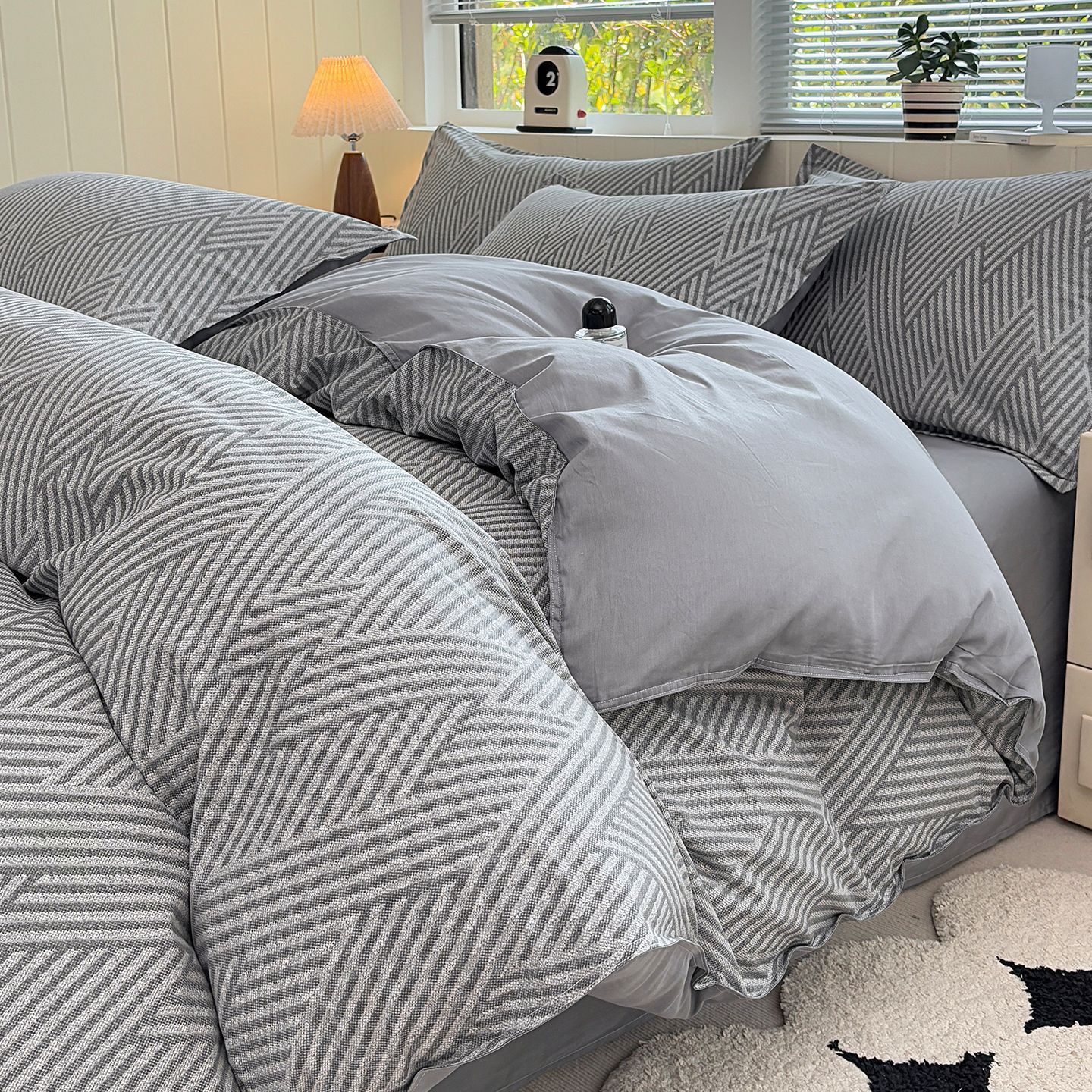 2025 nuevo algodón completo cubierta de edredón de una sola pieza dormitorio para estudiantes individuales 150x200x230 cubierta de edredón tres o cuatro conjuntos