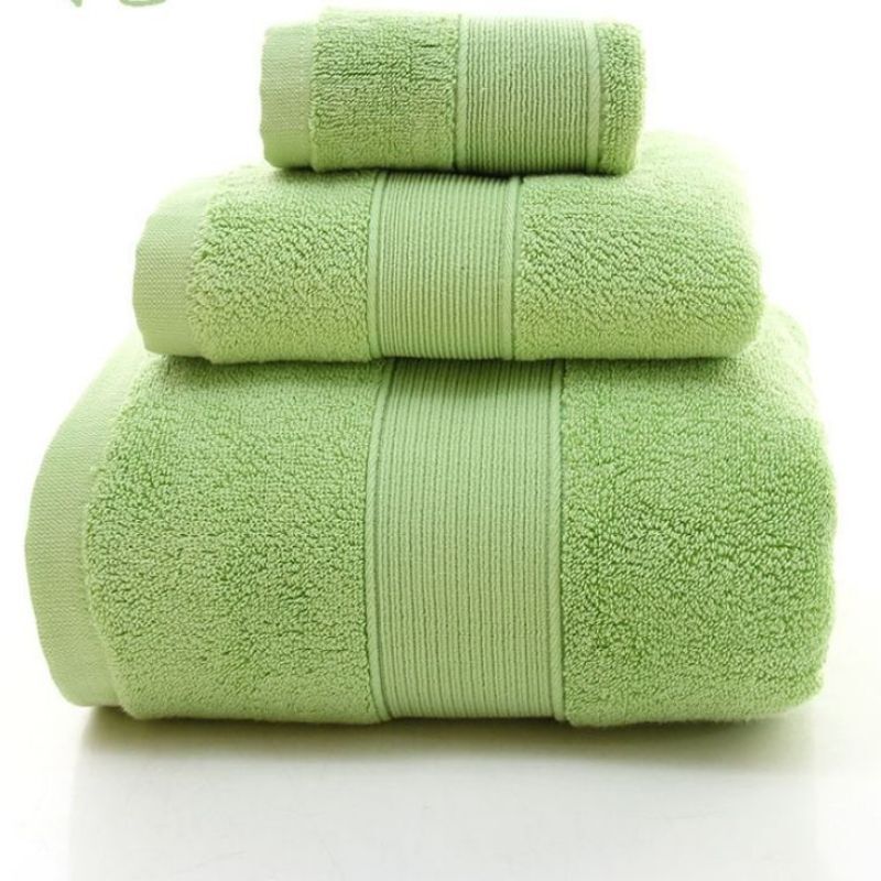 Luxury Towel Bath Towel 3 Pieces suit Amazon Combed Cotton Thickened Absorbent Face Towel Foreign Trade Towel Set Towel