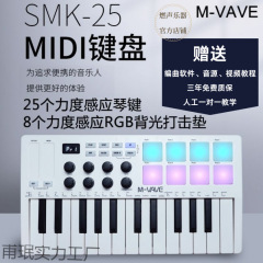 25 キー MIDI キーボードプロフェッショナル MIDI コントローラーパーカッションパッド音楽編曲