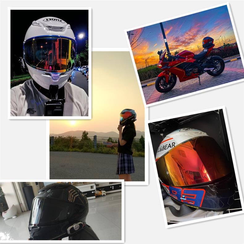 SHOEI Z7 Z8 GT2 Helmet Stickers Decals Waterproof Plain Helmet Red Bull Ant