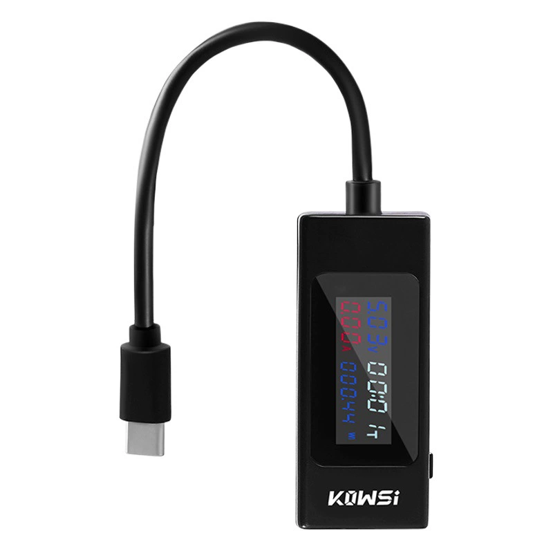 Ковис KWS-065C Тестер Type-c цветной экран USB измеритель тока и напряжения двунаправленный тестер