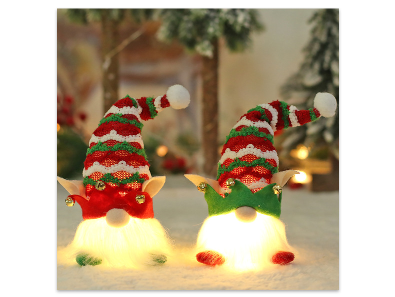 220g Weight Ornaments Event & Party Supplies Christmas Fashion Santa Claus Stripe Plastic Party Ornaments