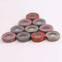 Saffron gift box window tin box cross-border e-commerce Fan Wenhua packaging products box saffron tin box