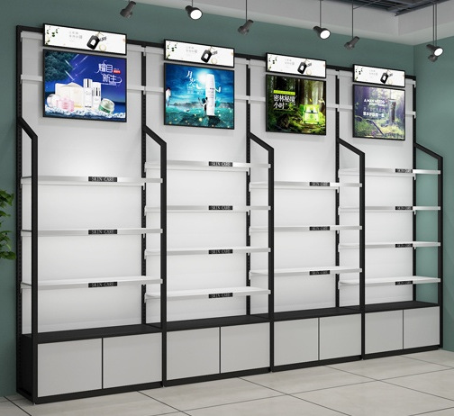 厂家批发化妆品护肤品展示柜美容院产品展柜美妆店铺展示架货架