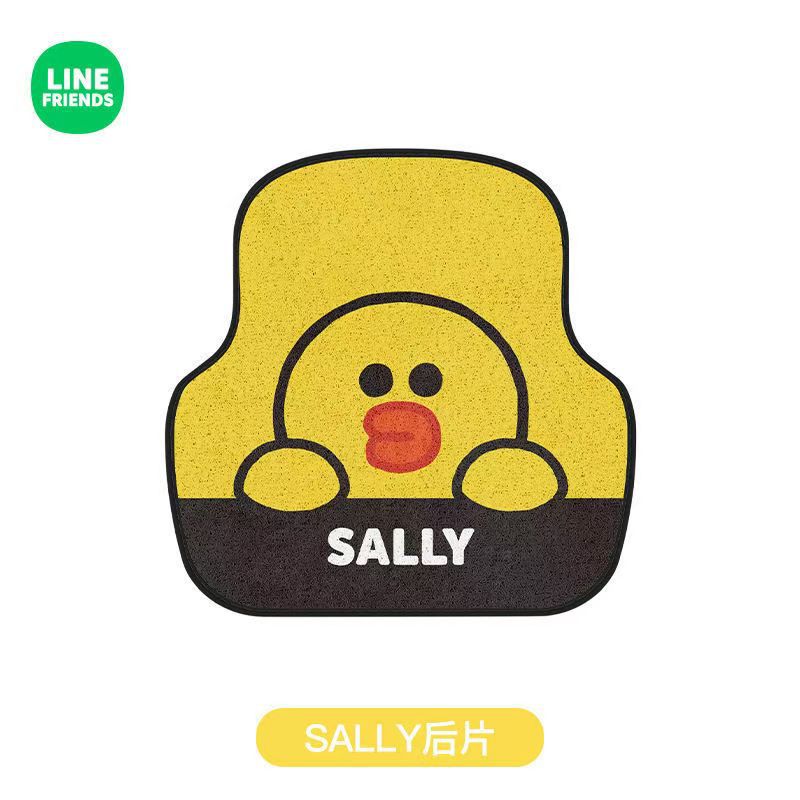 Cartoon Car Universal Wire Loop Floor Mats, Anti-Dirt Single-Piece Floor Mats for Girls' Cars, Easy-To-Clean Car Interior Carpets