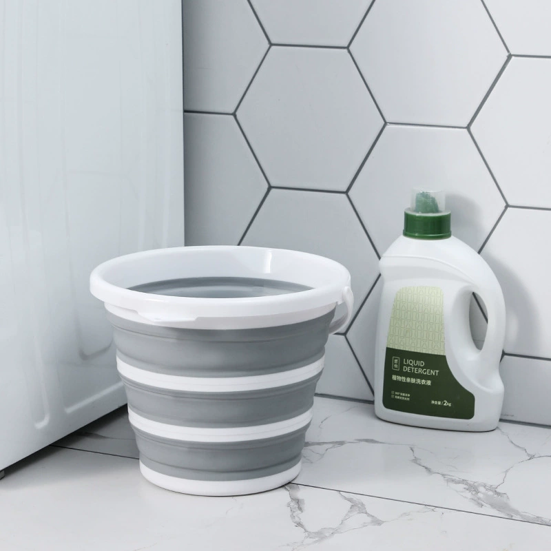 Foldable handheld plastic universal bucket for traveling for home use