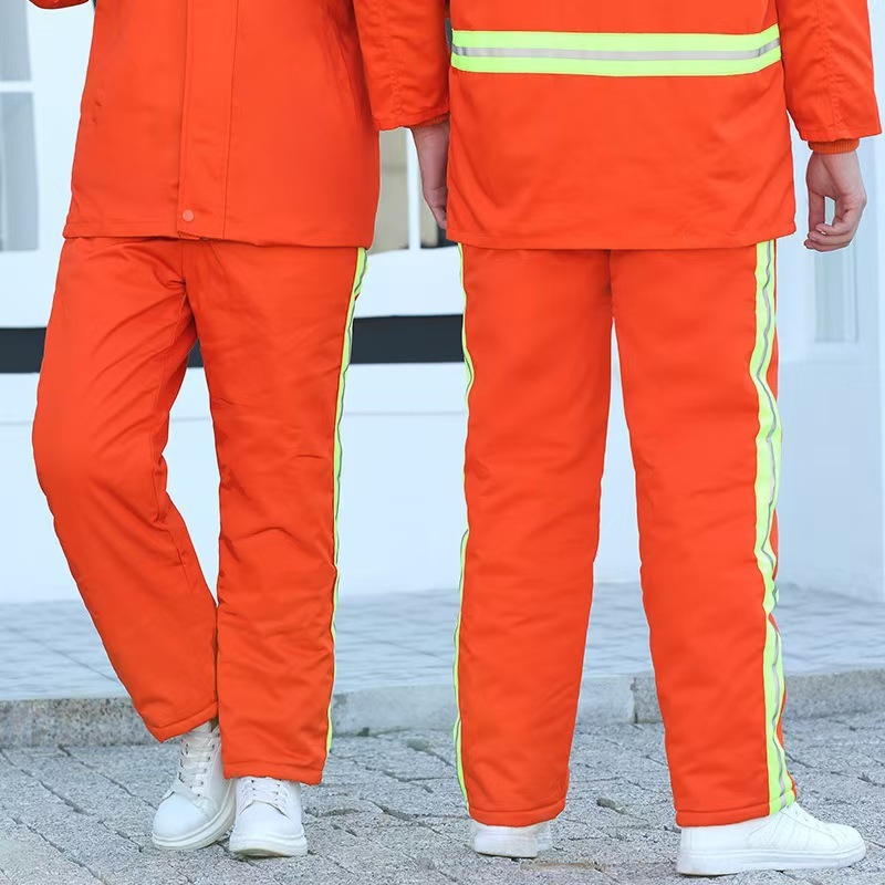 涤棉劳保男加厚棉衣环卫公路养护防寒保暖棉衣棉裤劳保服定制批发|undefined