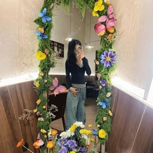 【春天的镜子】边缘装饰diy材料苔藓边框镜浴室梳妆穿衣镜缘自粘