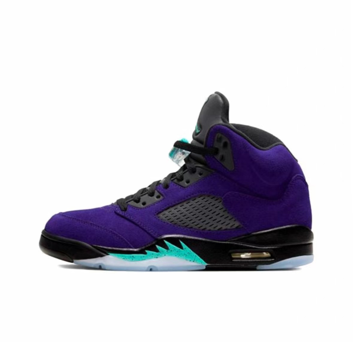 Pedidos de comercio exterior de fábrica de zapatos Putian AJ5 zapatos de baloncesto Liuchuan arce negro y blanco alas de cicada Jiao5 zapatillas de amortiguación de aire image 17