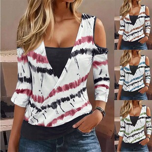 ���R�d2024�W���羳temu�¿�Ůʿӡ���L������ᘿ����羳V�IT��Ů